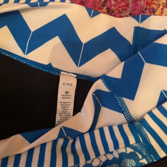 🖤Lululemon Astro Floral Leggings sz 6 - Picture 4 of 4